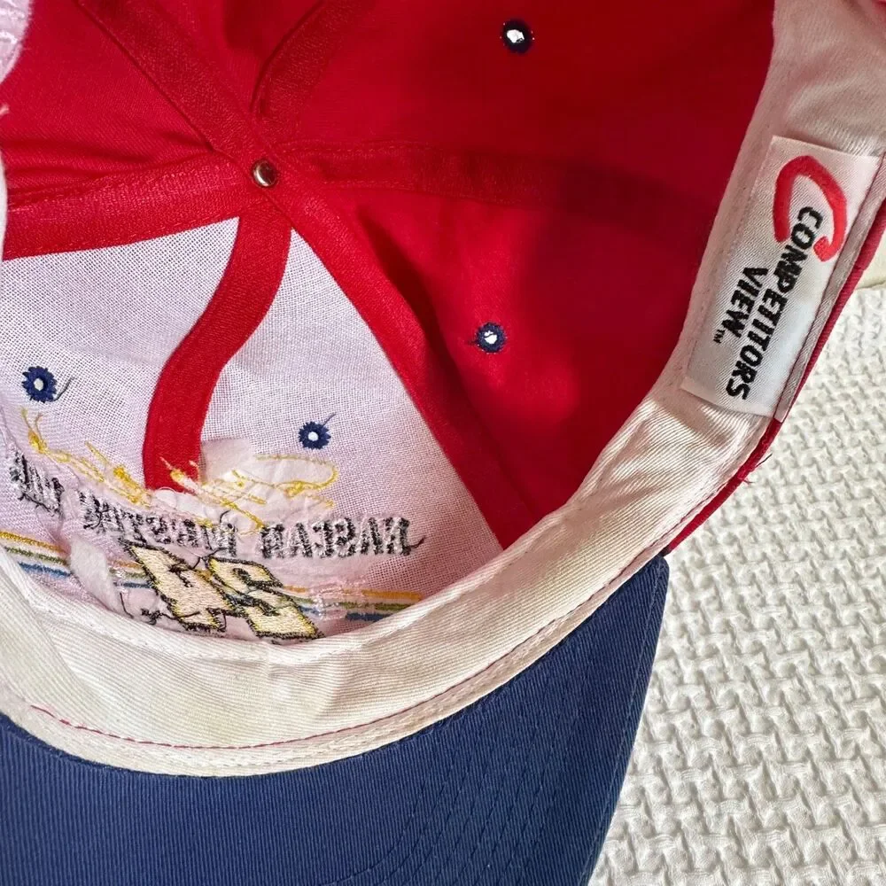 Vintage Jeff Gordon 1997 Nascar Winston cup champion snap back Red Unisex hat